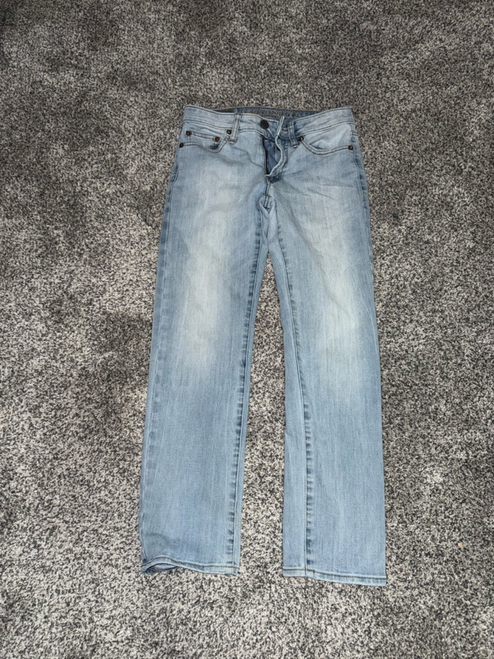 American Eagle Outfitters Light Blue Straight Leg Jeans